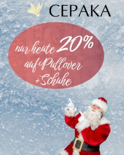 ***20 % auf Pullover & Schuhe***
*Gültig 1. Bis 5. Dezember 2025
@cepakaavantgardeexclusive
Waldstrasse 42, 76133 Karlsruhe
Wir freuen uns auf Ihren Besuch.
#cepakakarlsruhe
#boutiquekarlsruhe
#shoppinginkarlsruhe
#visitus
#karlsruheerleben